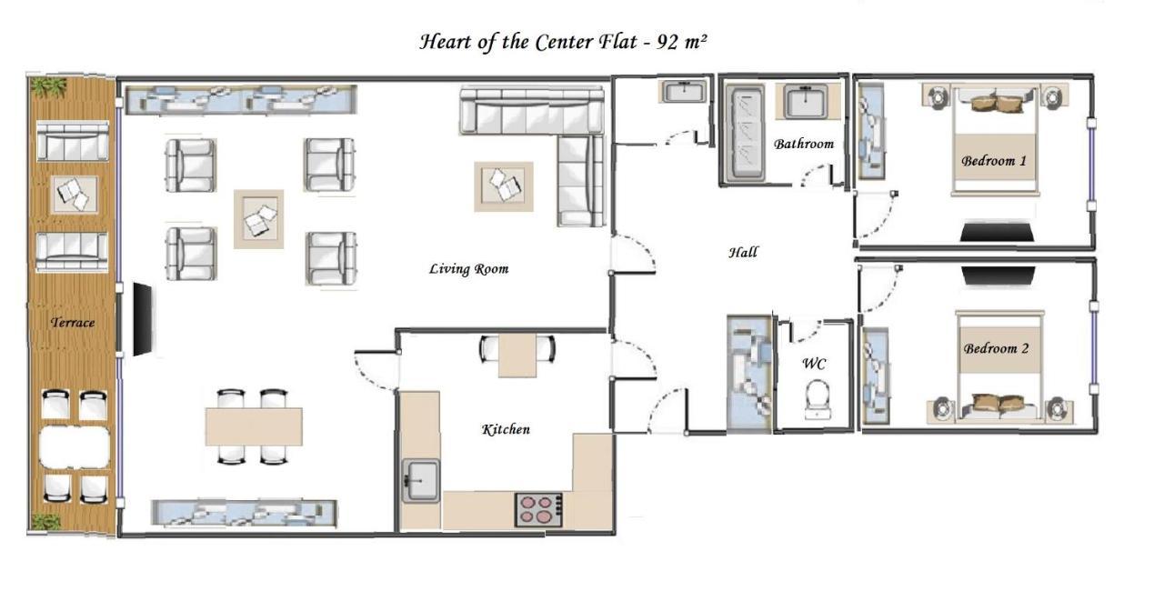 Heart Of Nice- Modern Elegant 2Br Flat Big Terrace 외부 사진